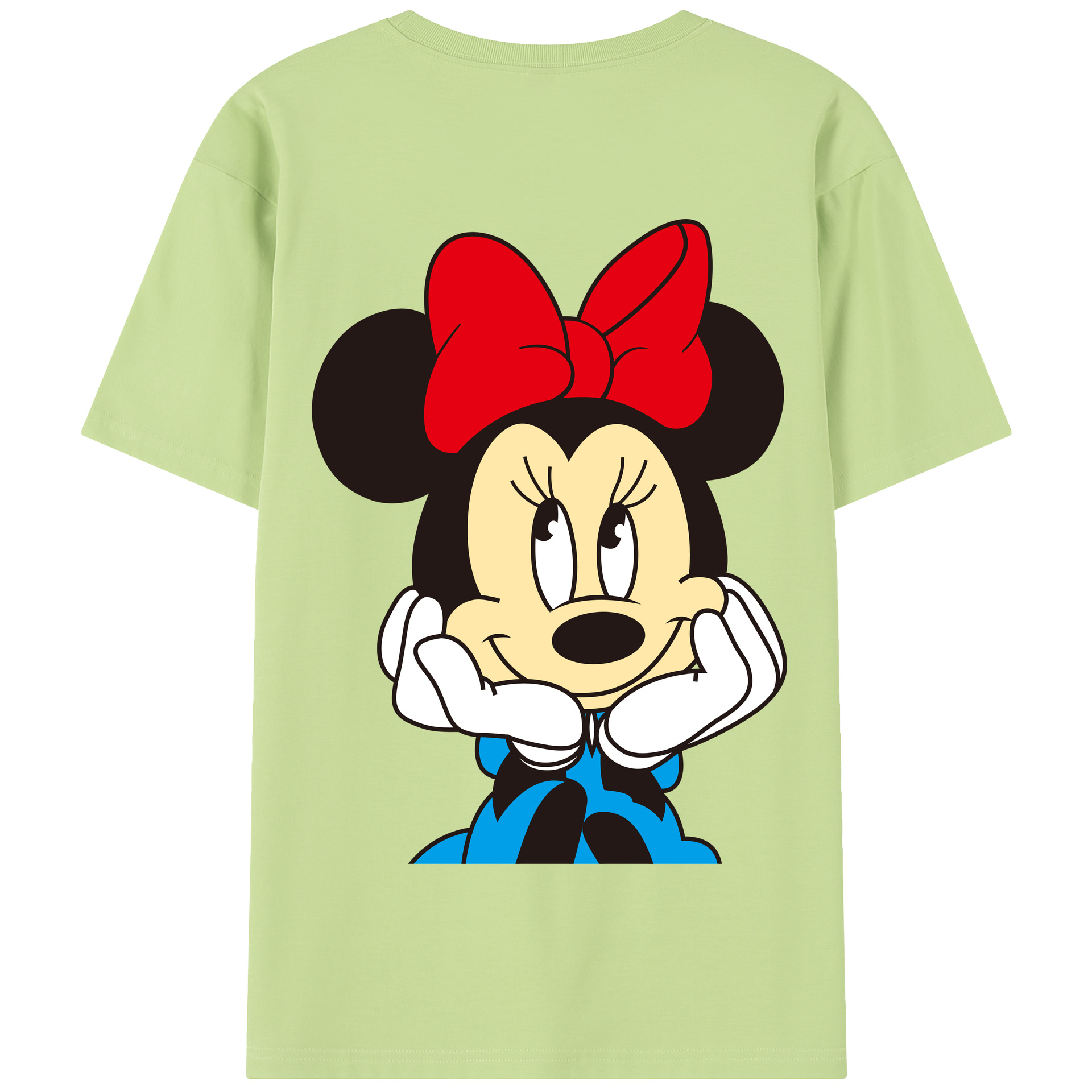 （画像用） ミッキーマウス Mickey Mouse 綿100％半袖Tシャツ（背面プリント）